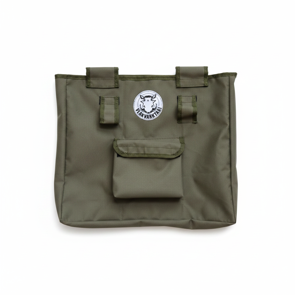 Folding braai stored inside Vlakvarktaai Bushveld Braai Bag